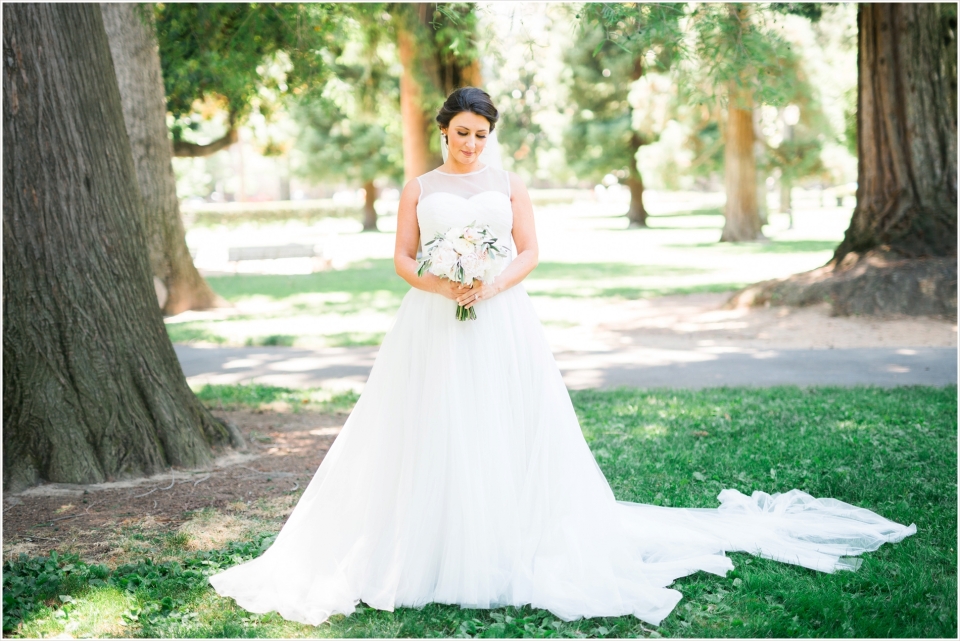 Timeless bridal beauty Sacramento State Capitol